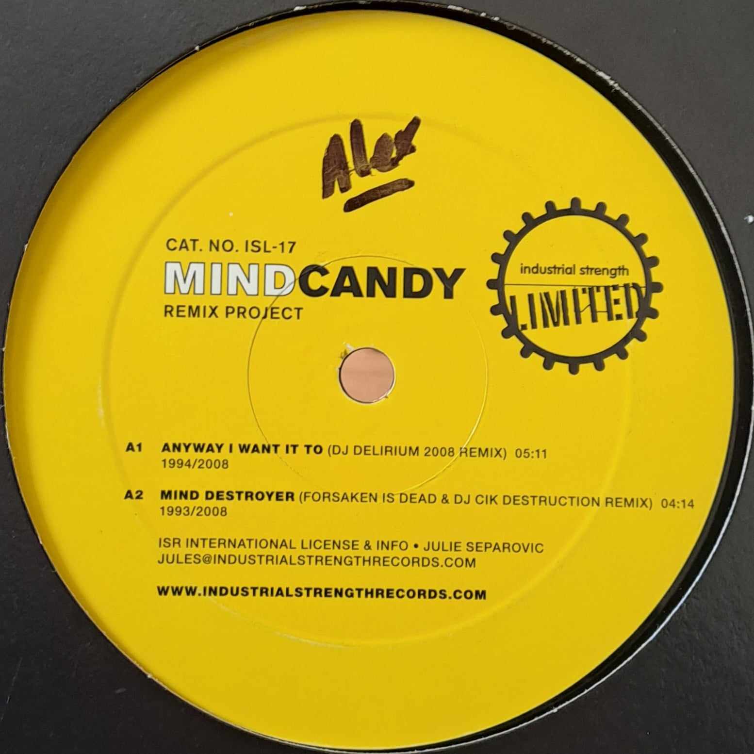 Industrial Strength Limited 17 - vinyle hardcore